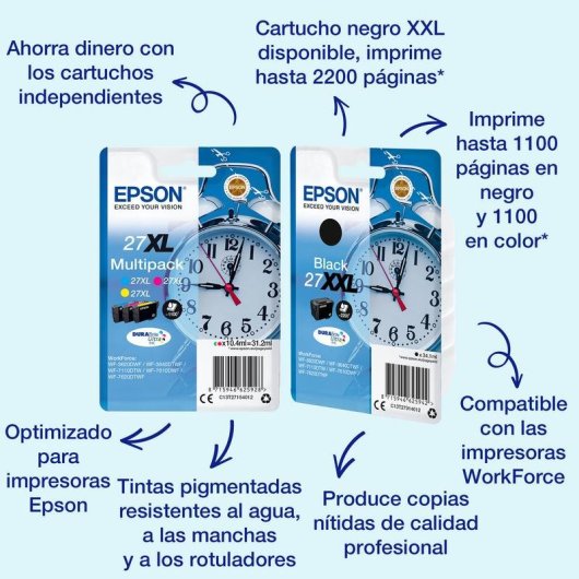 Cartucho de tinta Epson Cian DURABrite Ultra