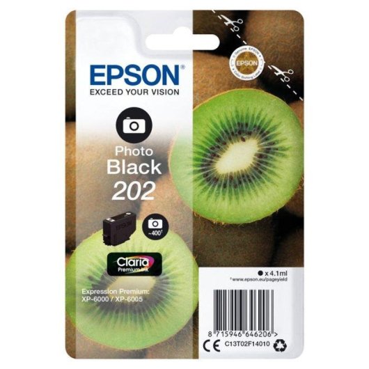 Cartucho tinta Epson Claria Premium 202 Preto