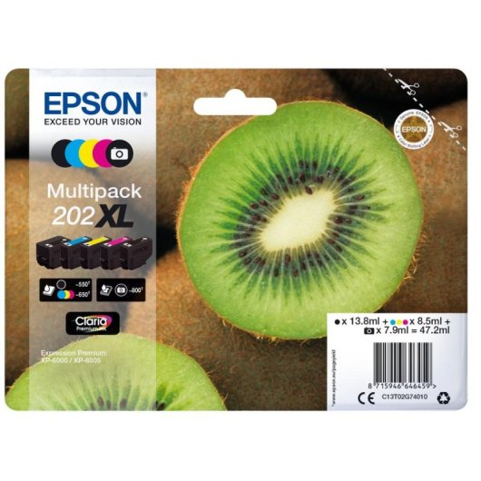 Inktcartridge Epson Claria Premium 202XL Multipack 5 kleuren