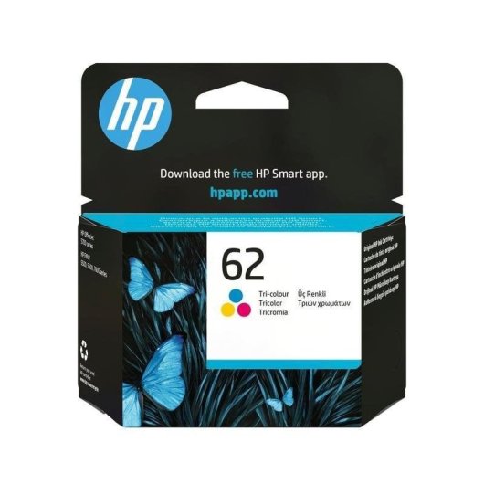 Cartucho de tinta HP 62 Tricolor Original