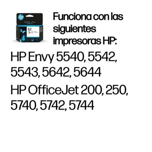 Cartucho de tinta HP 62 Tricolor Original