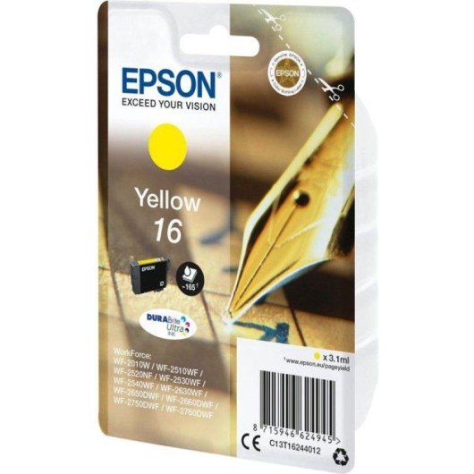Epson Gelb DURABrite Ultra Tintenpatrone 16