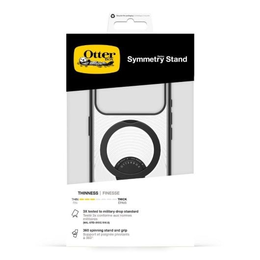 Funda OtterBox Symmetry Stand transparente MagSafe para iPhone 18 Pro/17 Pro