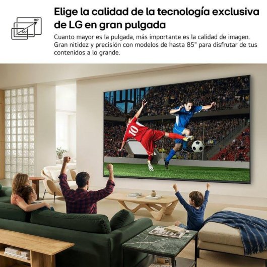TV LG QNED 75QNED72B6A 75" 4K UltraHD 60Hz Smart TV WebOS HDR10 MiniLED AI