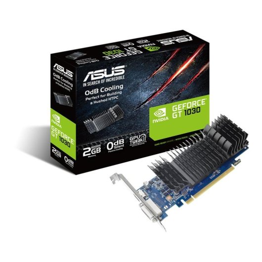 Grafische Kaart Asus GeForce GT 1030 SL-BRK 2GB GDDR5 Passief Low Profile