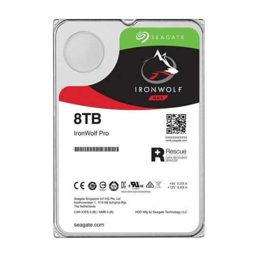 Disco Duro Seagate IronWolf ST8000VNA04 8TB HDD 7200rpm SATA III
