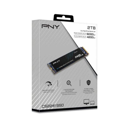 Disco SSD PNY CS2241 2TB M.2 NVMe Gen 4 5000MB/s