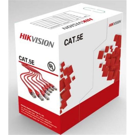 Netzwerkkabel Hikvision CAT5e UUTP 305 m Innenbereich Hohe Zuverlässigkeit