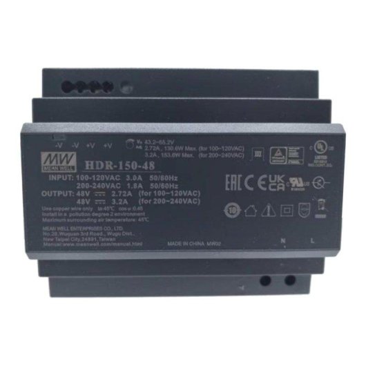 Adaptador de energia Hikvision DS-KAW150-4N 150W 48V para intercomunicadores