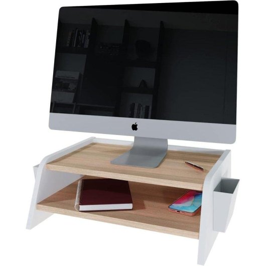 Levira Soporte para monitor de escritorio 50 x 18 cm