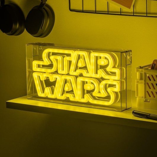 Letrero de Luz LED Neón Star Wars Logo 30 cm USB