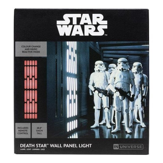 Panel de luz de pared Star Wars Estrella de la Muerte 124 cm control remoto