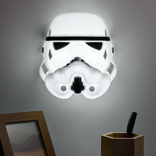 Lámpara Star Wars Máscara Stormtrooper 22 cm USB y pilas