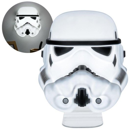 Lámpara Star Wars Máscara Stormtrooper 22 cm USB y pilas