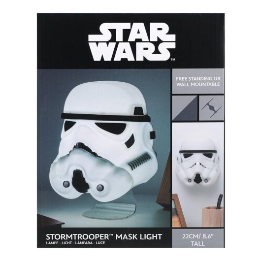 Lámpara Star Wars Máscara Stormtrooper 22 cm USB y pilas