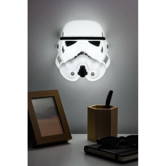 Lámpara Star Wars Máscara Stormtrooper 22 cm USB y pilas