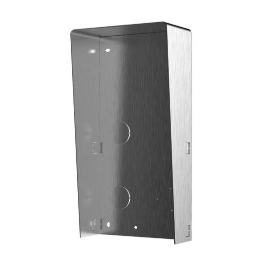 Scatola da superficie in acciaio inox Hikvision DS-KABD8003-RS2/S con visiera