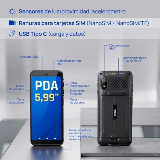 PDA iggual Quantum Order 5,99 4GB/64GB Android 14