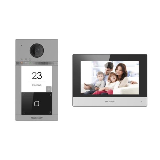 Interphone vidéo WiFi Hikvision DS-KIS604-S(C) Écran 7” Full HD 129° Vision nocturne