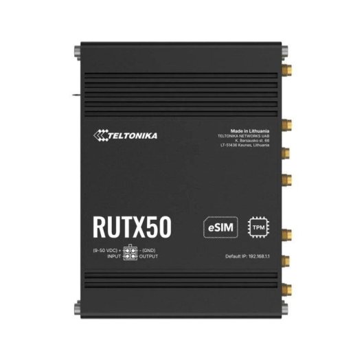 Router Teltonika RUTX50 5G Wi-Fi 5 867 Mbps Dual SIM 5 poorten