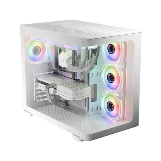 LC-Power Pro-Storm Light Gaming Midi-Tower ATX Behuizing Wit