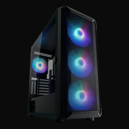 Boîtier PC Gaming LC-Power 804B Obsession-X 4 ventilateurs ARGB Panneau vitré