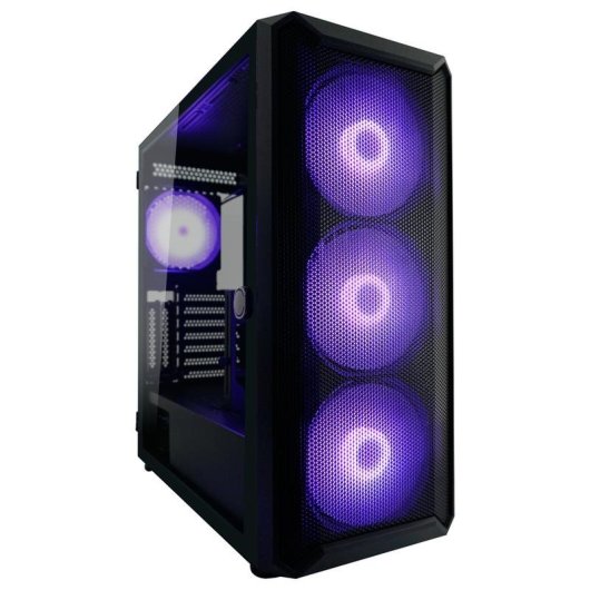 Boîtier PC Gaming LC-Power 804B Obsession-X 4 ventilateurs ARGB Panneau vitré