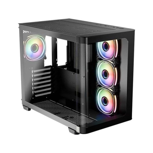 LC-Power Pro-Storm Dark Gaming Midi-Tower ATX Gehard Glas PC Behuizing