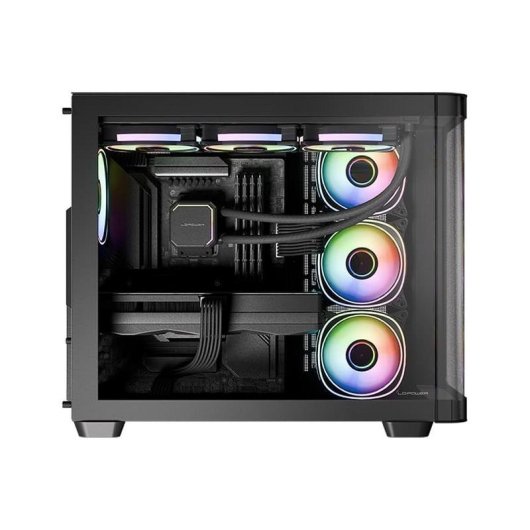 LC-Power Pro-Storm Dark Gaming Midi-Tower ATX Gehard Glas PC Behuizing