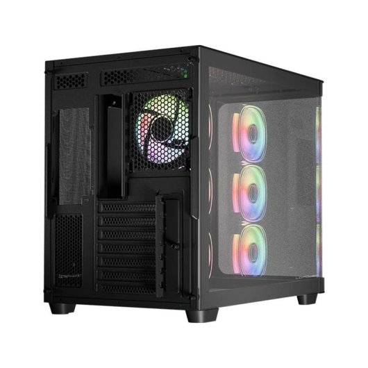 LC-Power Pro-Storm Dark Gaming Midi-Tower ATX Gehard Glas PC Behuizing