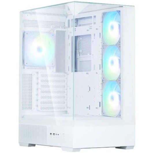 Caja PC Zalman P40 Prism Plus Blanca Torre Midi ATX Cristal Templado A-RGB
