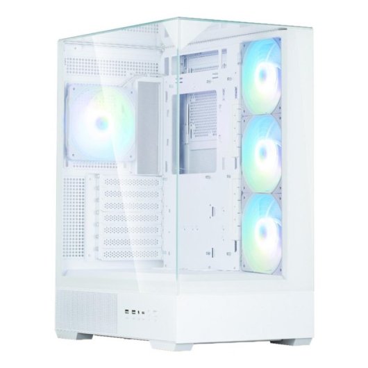 Caja PC Zalman P40 Prism Plus Blanca Torre Midi ATX Cristal Templado A-RGB