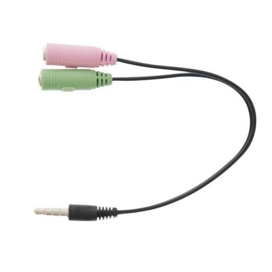 Adaptador Áudio TnB ADAJ2J Jack 3.5mm Macho para Duas Fêmeas