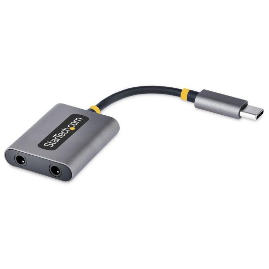 Divisor USB-C Startech Usbc-audio-splitter 2 Portas 3,5mm DAC 24 Bits