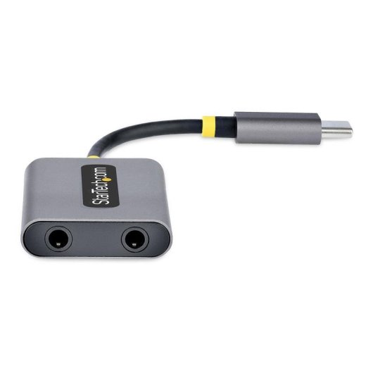Divisor USB-C Startech Usbc-audio-splitter 2 Portas 3,5mm DAC 24 Bits