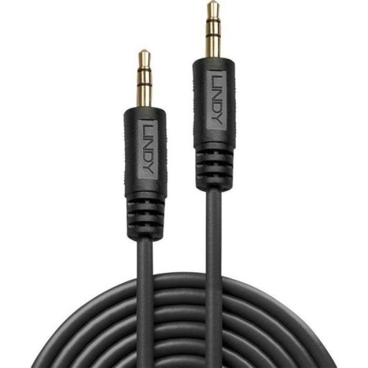 Kabel Audio Lindy 35641 3,5 mm mannelijk naar mannelijk 1 m afgeschermd zwart
