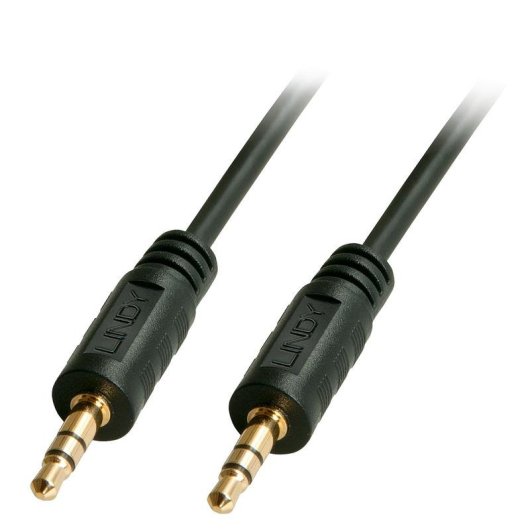 Kabel Audio Lindy 35641 3,5 mm mannelijk naar mannelijk 1 m afgeschermd zwart