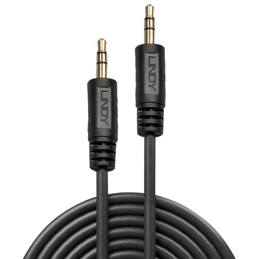 Kabel Audio Lindy 35641 3,5 mm mannelijk naar mannelijk 1 m afgeschermd zwart