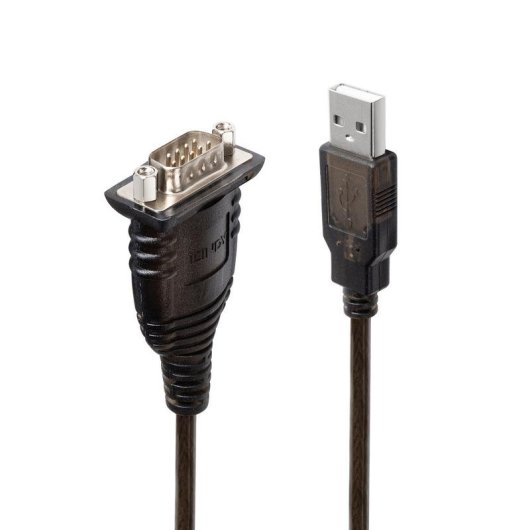 USB-Seriell Adapter Lindy 43413 Grau 1,5 m USB A RS-232 Stecker