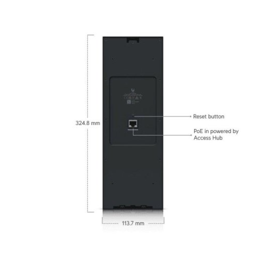 Videocitofono Ubiquiti Ua-intercom Schermo 7” 1024x600 NFC PoE 48V Nero