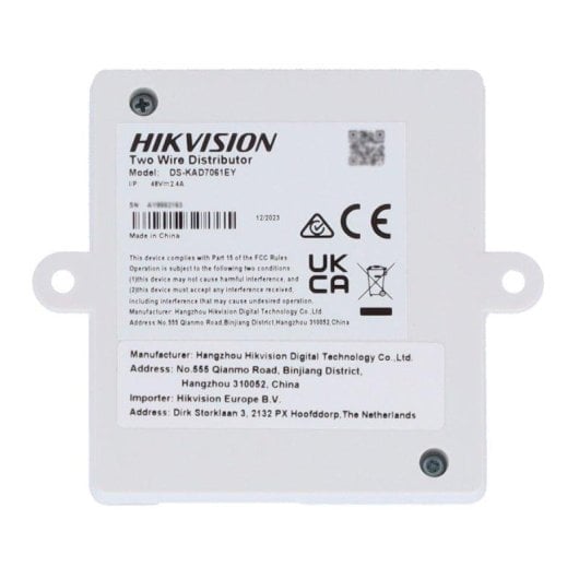 Verteiler 4 Kanäle 2-Draht HD Hikvision Kompakt und Robust