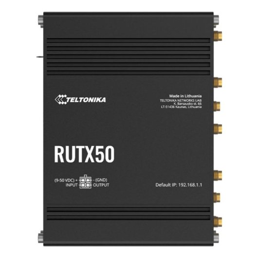Router Teltonika RUTX50 5G WiFi 5 Double Bande 1300 Mbit/s Noir