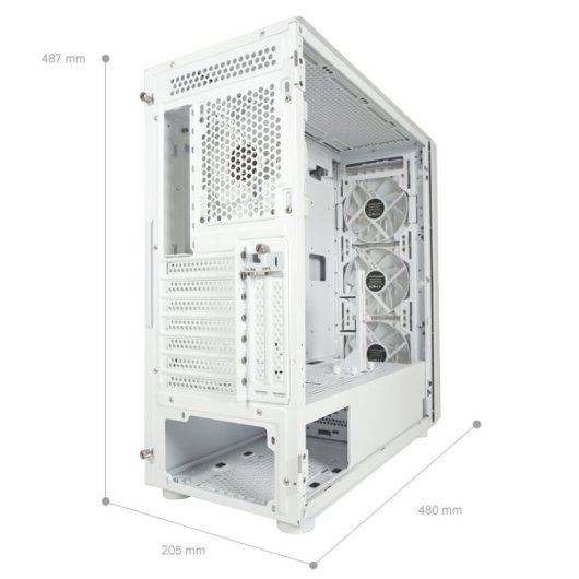 Caixa PC Midi-Tower LC-Power LC-810W-ON Bright_Crawler_X ARGB USB-C