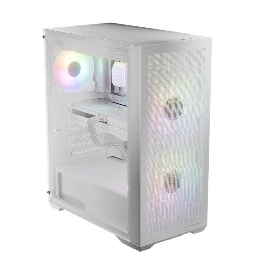 Caja LC-Power Gaming 717W Meshwork_L Light blanca ATX con 3 ventiladores ARGB