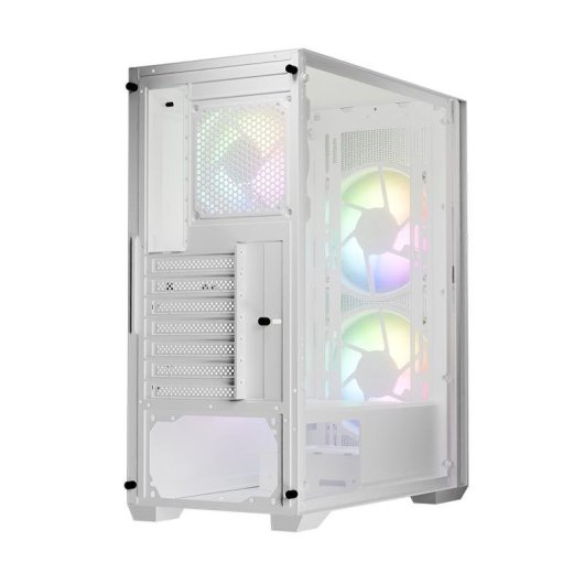 Caja LC-Power Gaming 717W Meshwork_L Light blanca ATX con 3 ventiladores ARGB