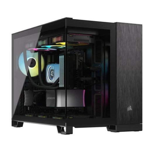Caixa PC Corsair 2500X Micro-ATX Noir Gris Gestao de cabos