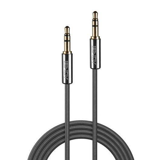 Cable audio 3,5 mm Lindy Chrom Line 0,5 m