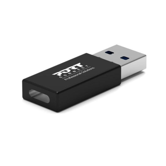 Adaptateur USB A male vers USB C femelle Port Designs Twin Pack
