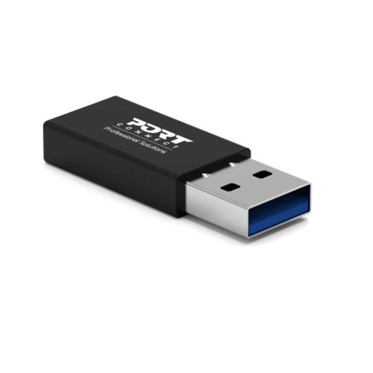 Adaptateur USB A male vers USB C femelle Port Designs Twin Pack