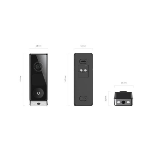 Video-Türsprechanlage WiFi EZVIZ EP8 Ultra 2 Kameras 160° Nachtsicht IP65